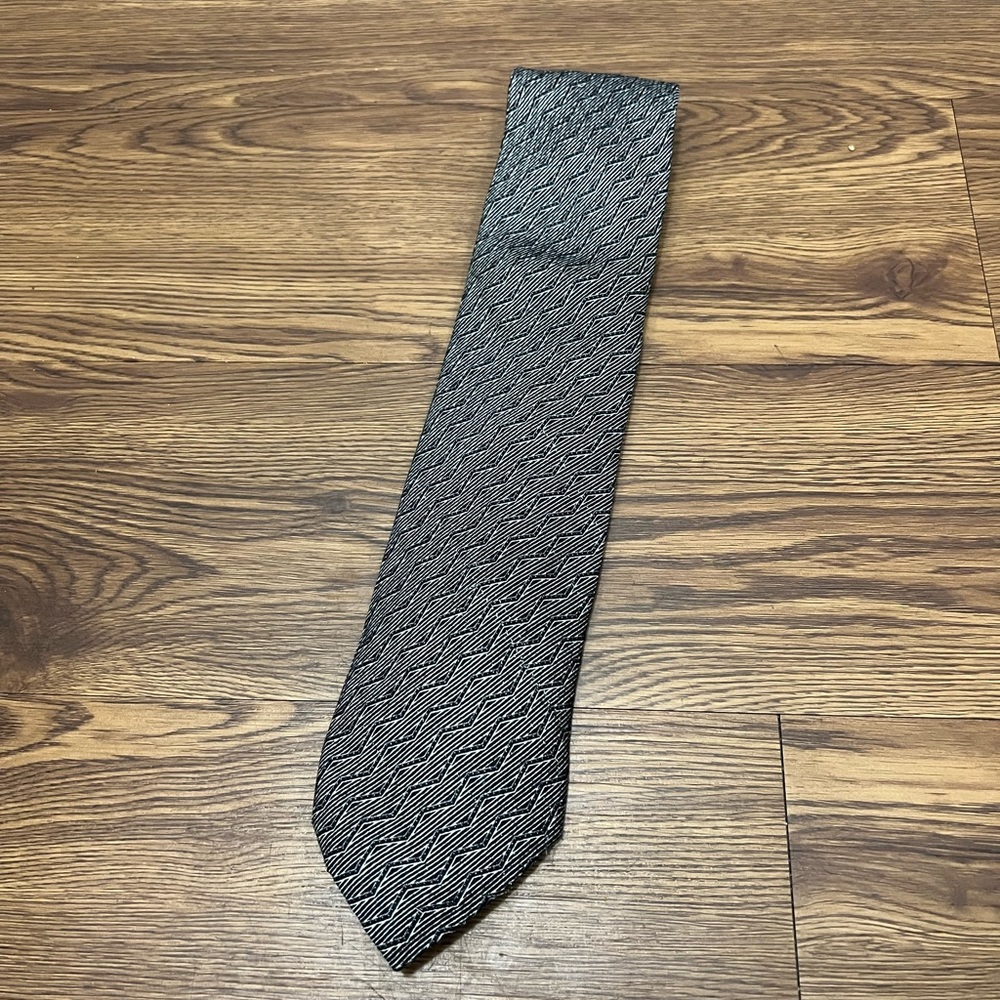 Stefano Ricci for Papillon Black Printed Silk Tie